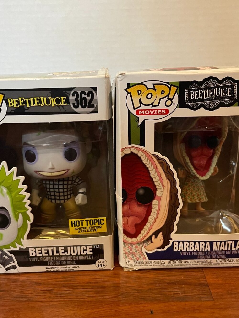 Funko POP Vinyl Figures: Barbara Maitland 993 & Beetlejuice 362 **See Desc.**